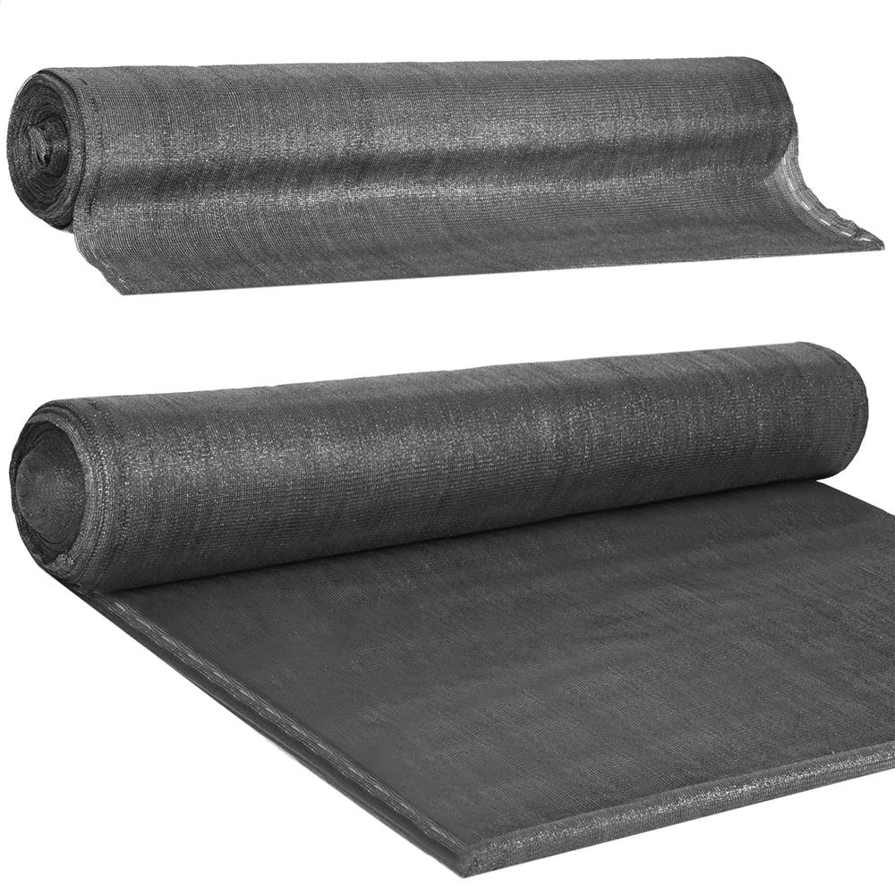 Plasa umbrire si intimitate pentru gard, 1.5m latime, 25m lungime, 185g densitate 95%, antracit deschis