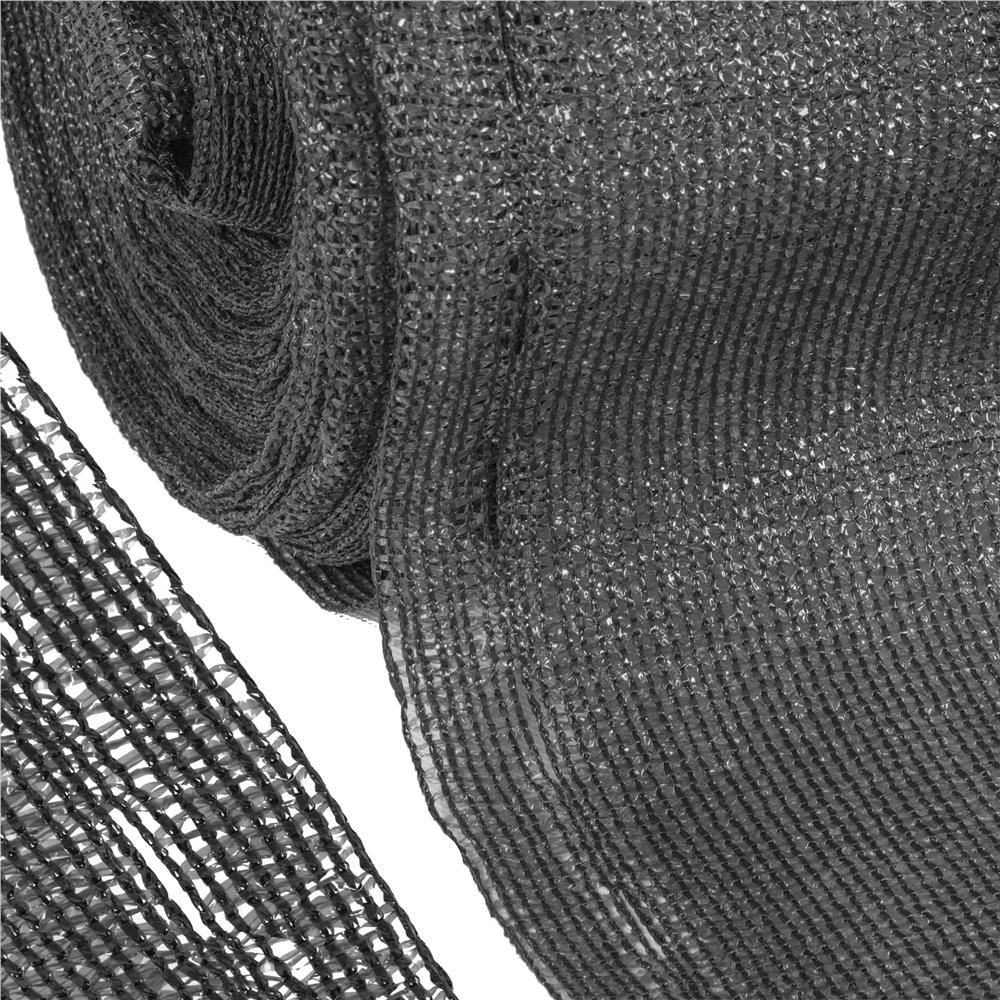 Plasa umbrire si intimitate pentru gard, 1.5m latime, 25m lungime, 185g densitate 95%, antracit deschis