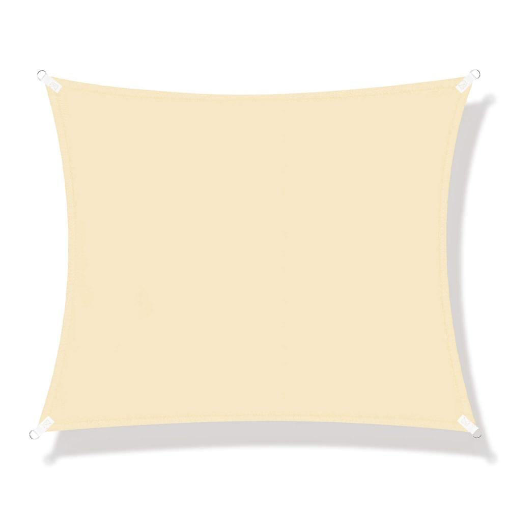 Prelata umbrire 3x3 m pentru terasa sau balcon, impermeabila, protectie UV, crem