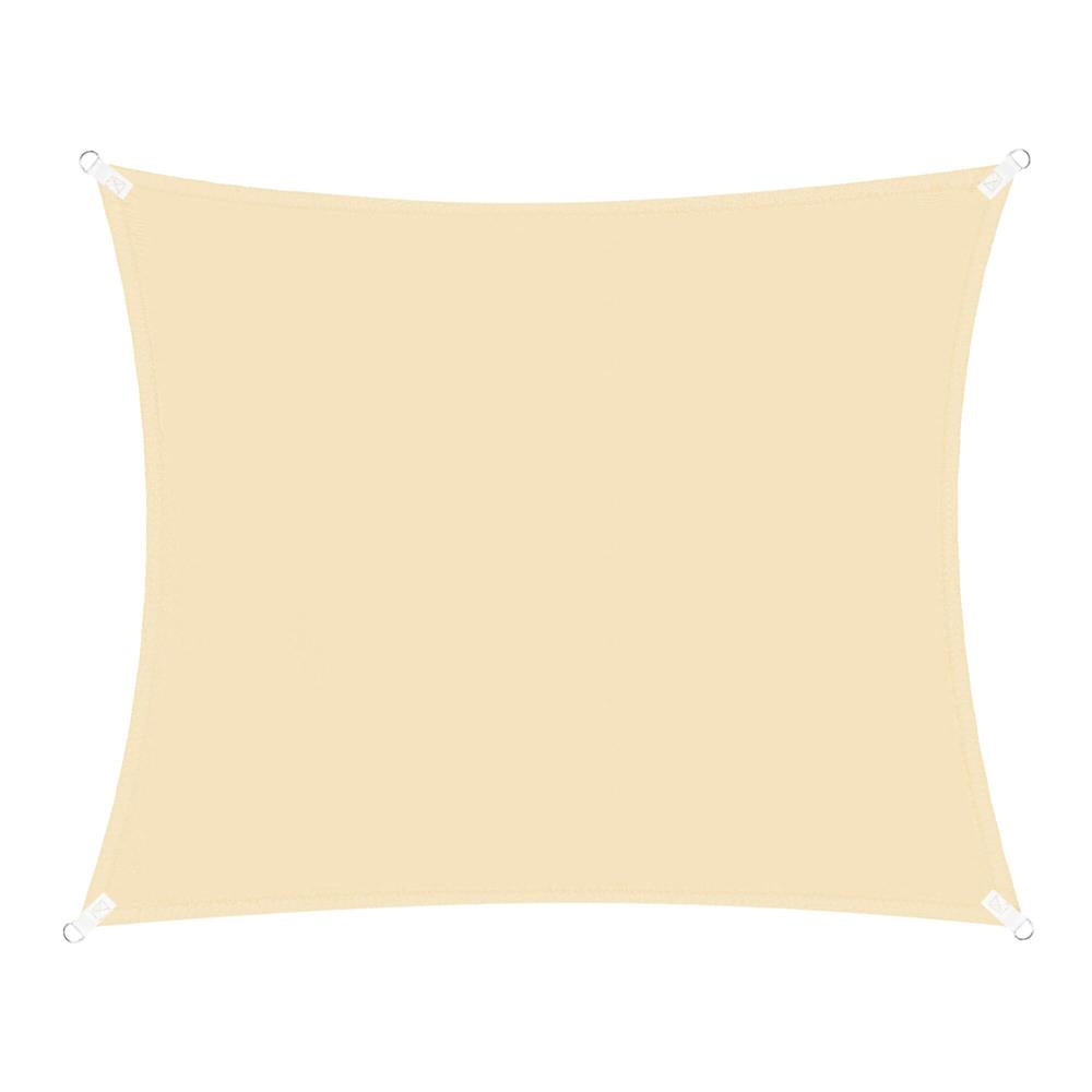 Prelata umbrire 3x3 m pentru terasa sau balcon, impermeabila, protectie UV, crem
