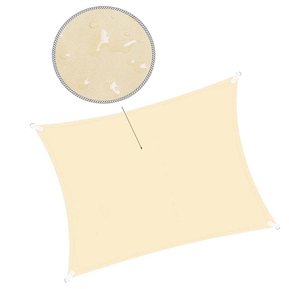 Prelata umbrire 3x2 m pentru terasa sau balcon, impermeabila, protectie UV, crem