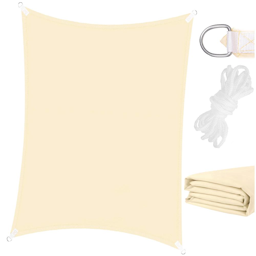 Prelata umbrire 3x2 m pentru terasa sau balcon, impermeabila, protectie UV, crem