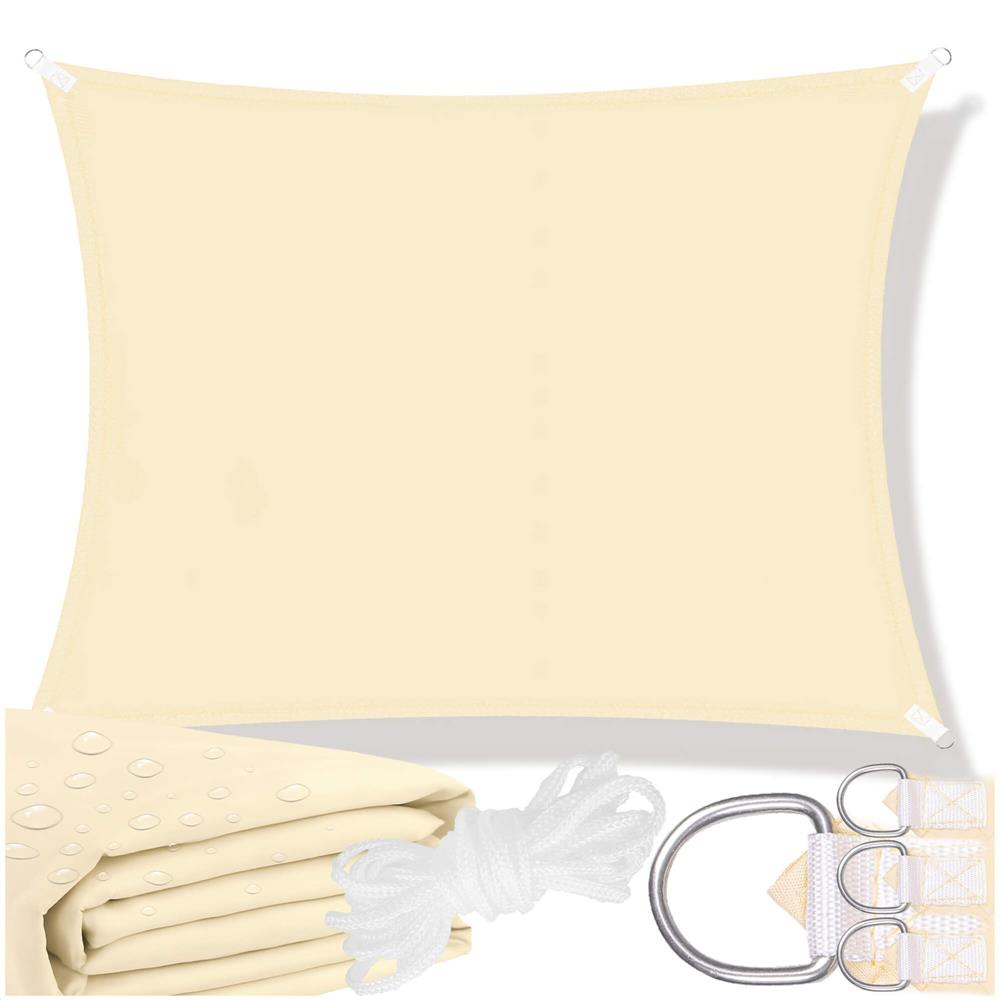 Prelata umbrire 3x2 m pentru terasa sau balcon, impermeabila, protectie UV, crem