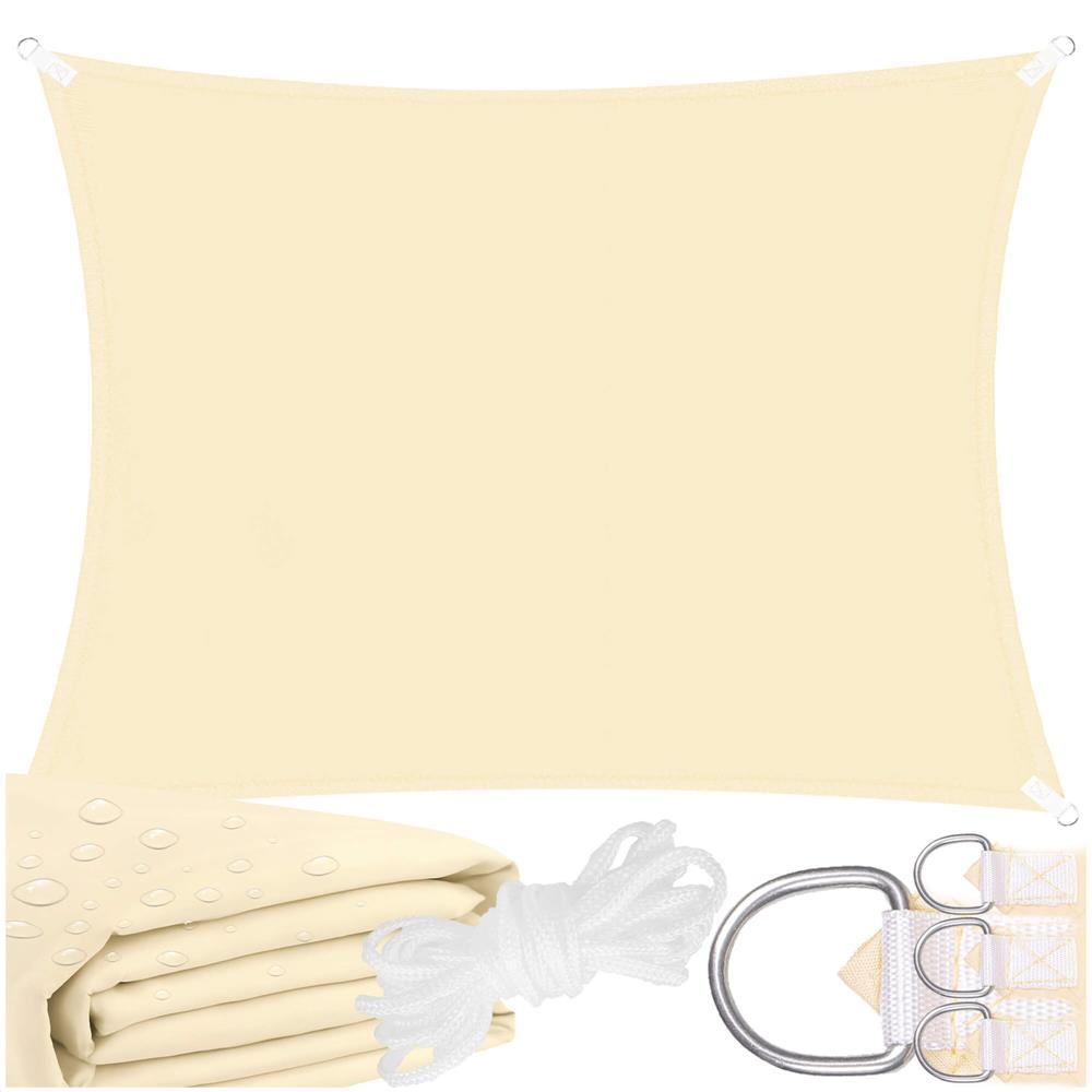 Prelata umbrire 3x2 m pentru terasa sau balcon, impermeabila, protectie UV, crem
