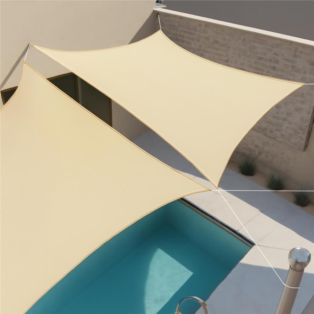 Prelata umbrire 4x3 m pentru terasa sau balcon, impermeabila, protectie UV, crem