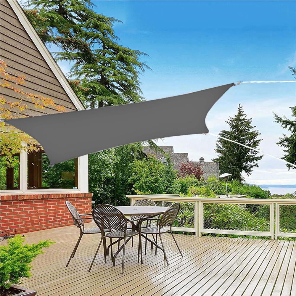 Prelata umbrire 3x2 m pentru terasa sau balcon, impermeabila, protectie UV, gri