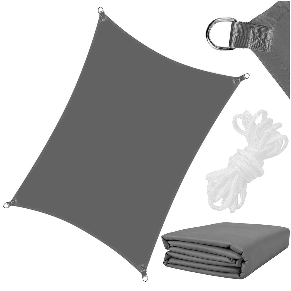 Prelata umbrire 3x2 m pentru terasa sau balcon, impermeabila, protectie UV, gri