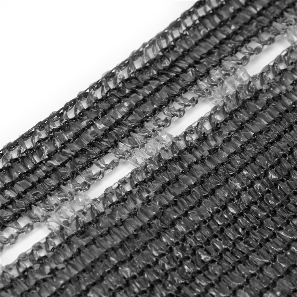 Plasa umbrire si intimitate pentru gard, 1.5m latime, 25m lungime, 65g densitate 62%, antracit deschis