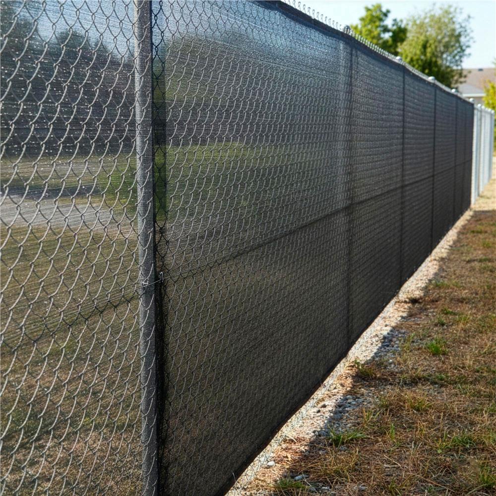 Plasa umbrire si intimitate pentru gard, 1.5m latime, 25m lungime, 65g densitate 62%, antracit deschis