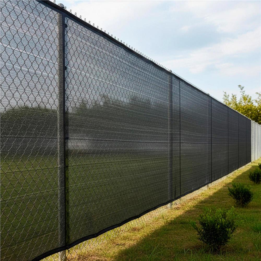 Plasa umbrire si intimitate pentru gard, 1.5m latime, 25m lungime, 65g densitate 62%, antracit deschis
