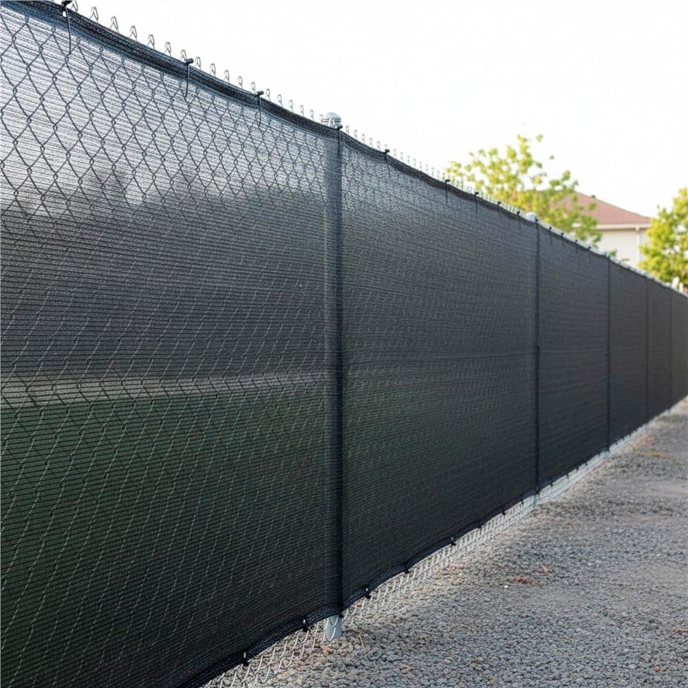 Plasa umbrire si intimitate pentru gard, 1.5m latime, 25m lungime, 65g densitate 62%, antracit deschis
