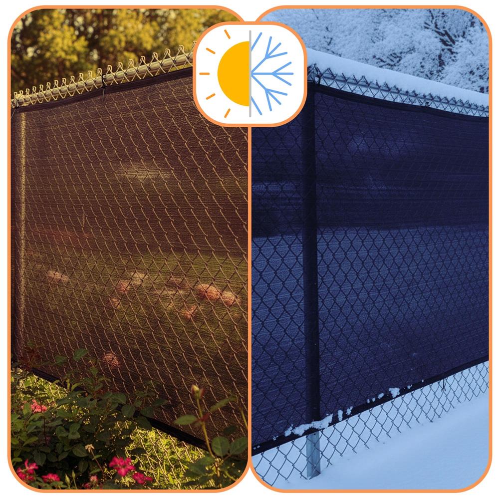 Plasa umbrire si intimitate pentru gard, 1.5m latime, 25m lungime, 65g densitate 62%, antracit deschis
