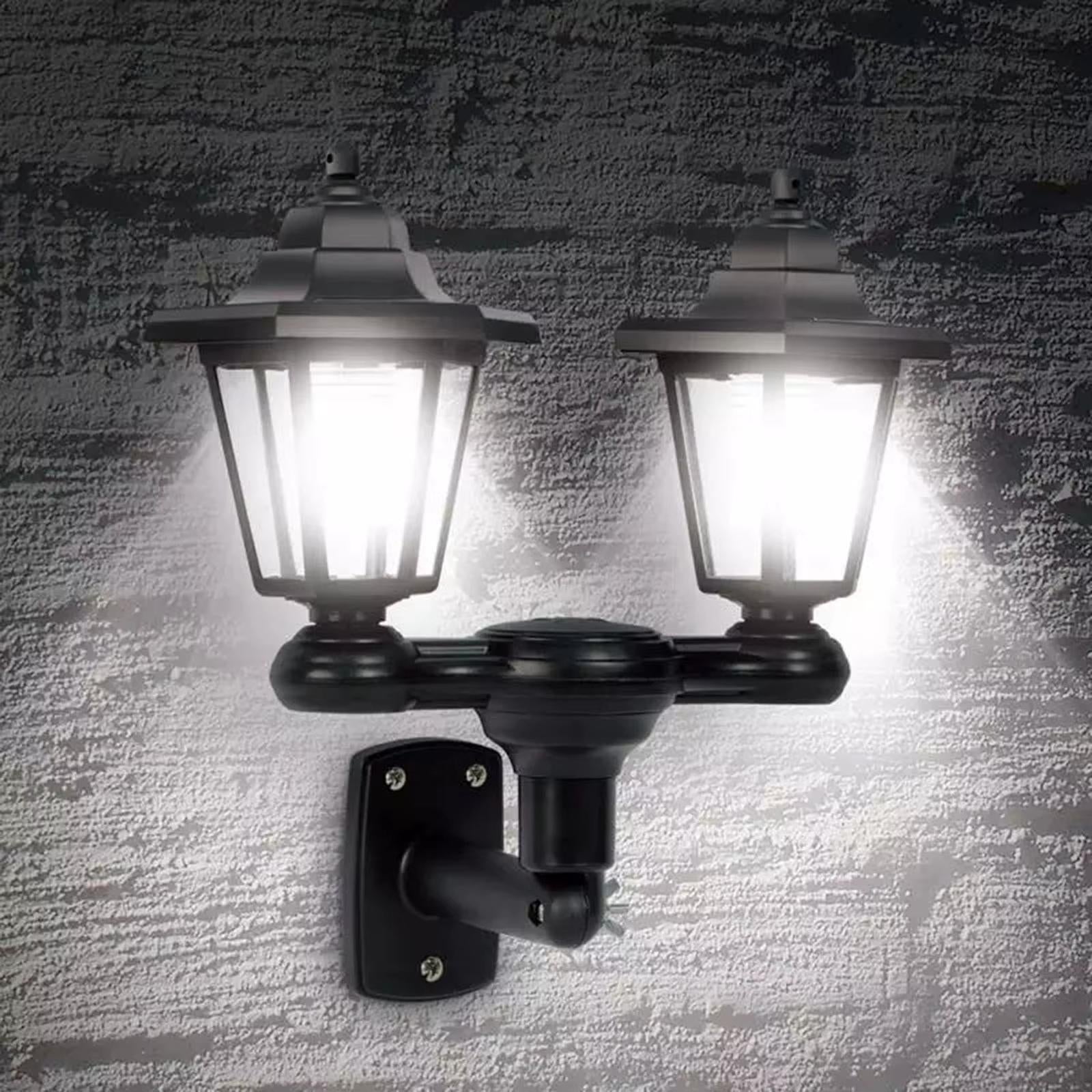 Lampa solara gradina 3 in 1, tip stalp sau montaj perete, 152 cm, LED alb rece, negru