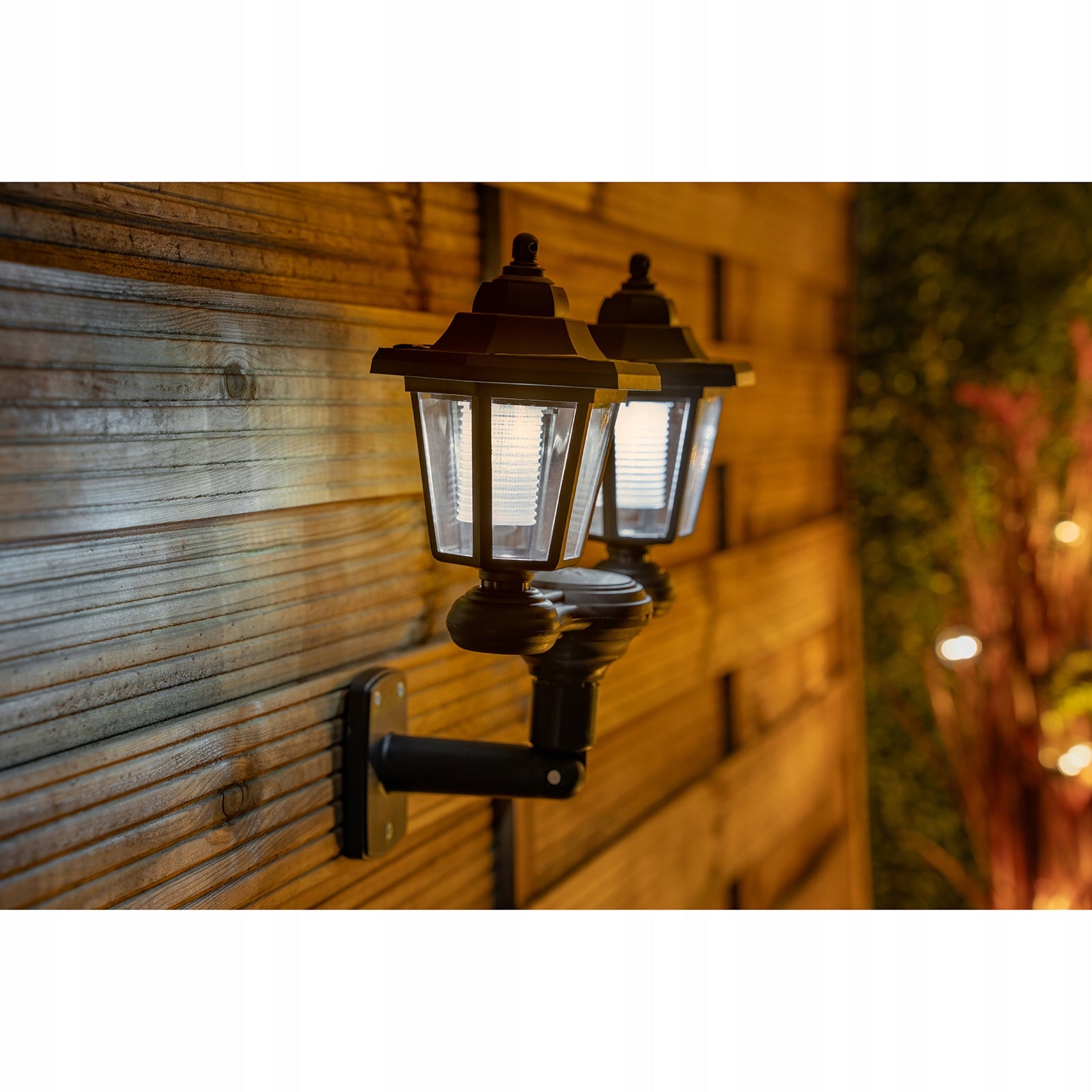 Lampa solara gradina 3 in 1, tip stalp sau montaj perete, 152 cm, LED alb rece, negru