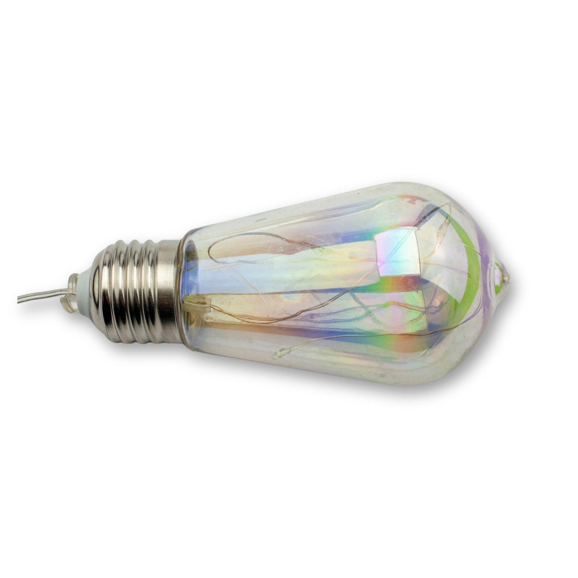 Ghirlanda luminoasa, LED, model Felisi, 10 becuri, 380cm, incarcare solara, lumina alb multicolor