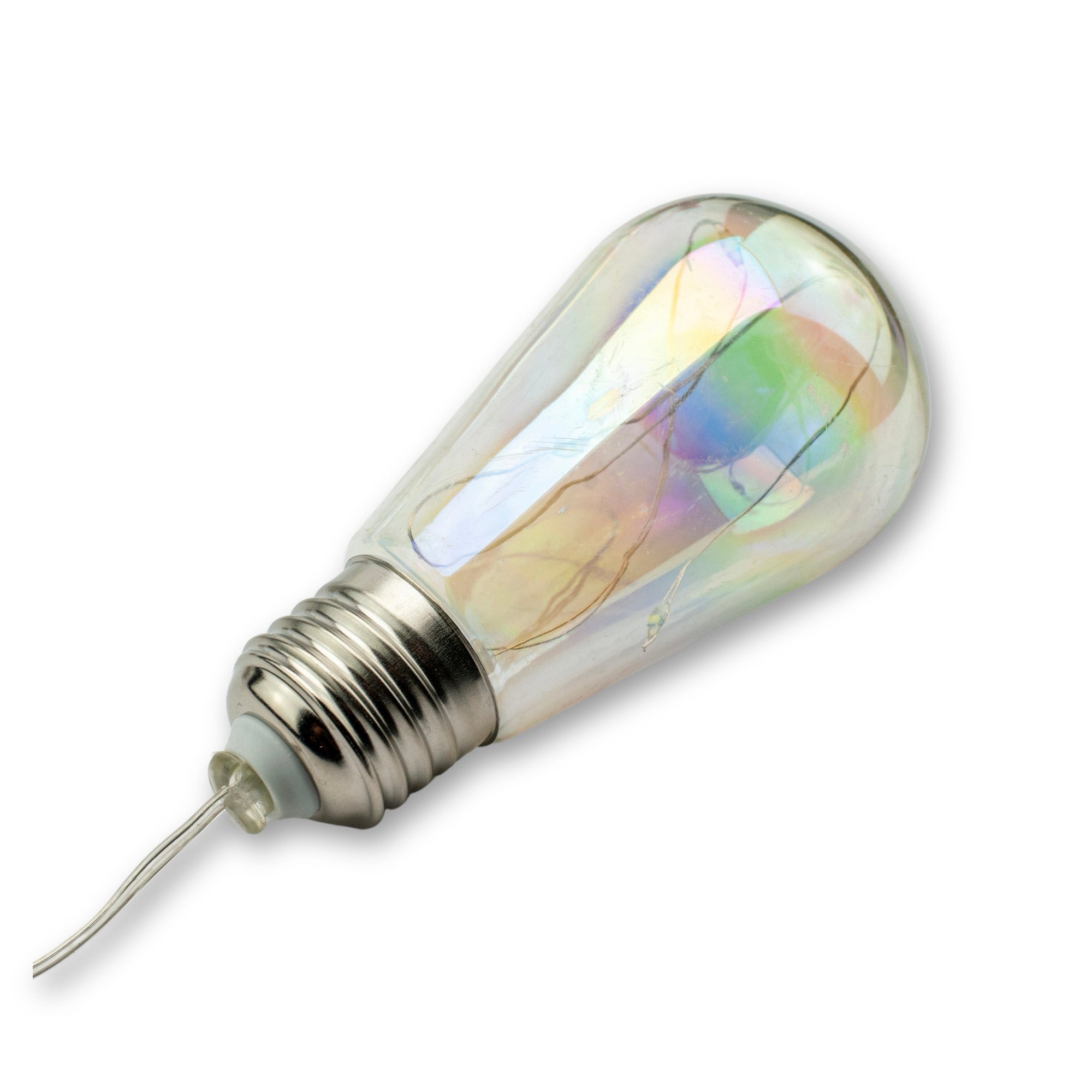 Ghirlanda luminoasa, LED, model Felisi, 10 becuri, 380cm, incarcare solara, lumina alb multicolor