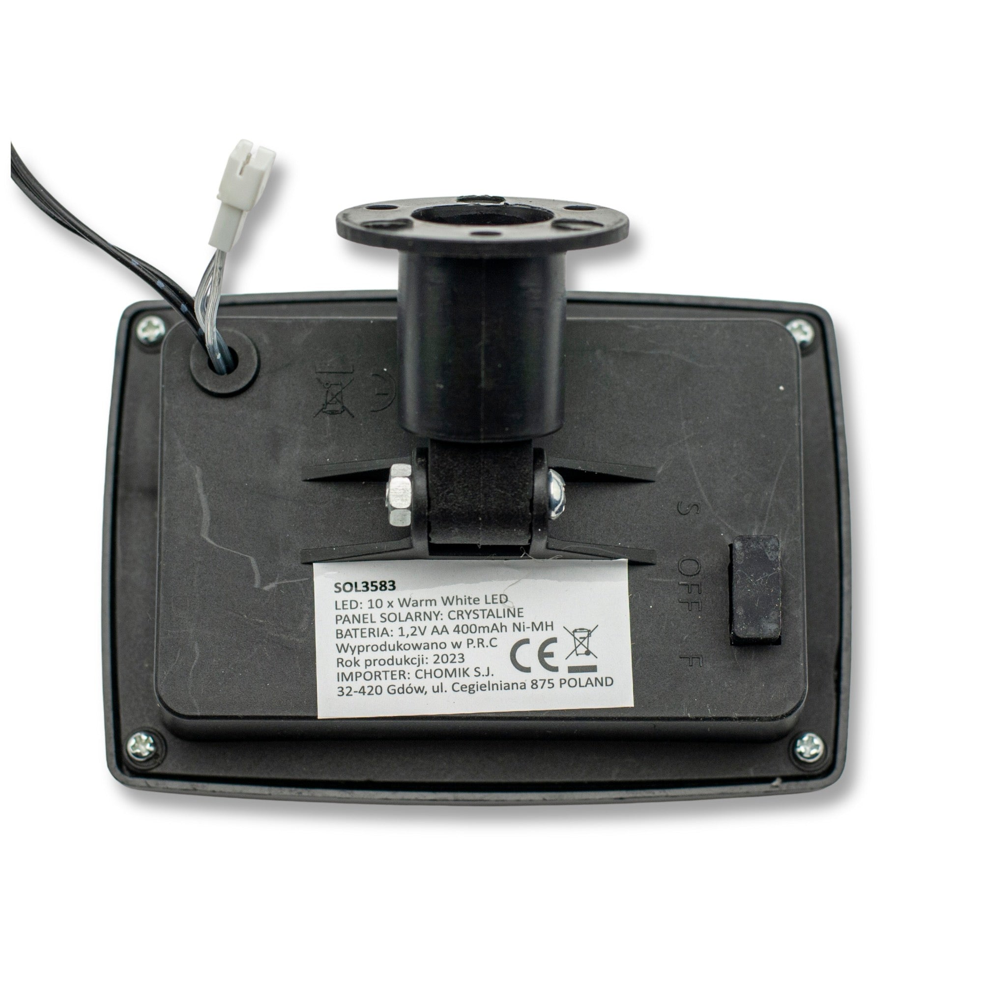 Ghirlanda luminoasa, LED, model Rona, 10 becuri, 380cm, incarcare solara, lumina alb cald