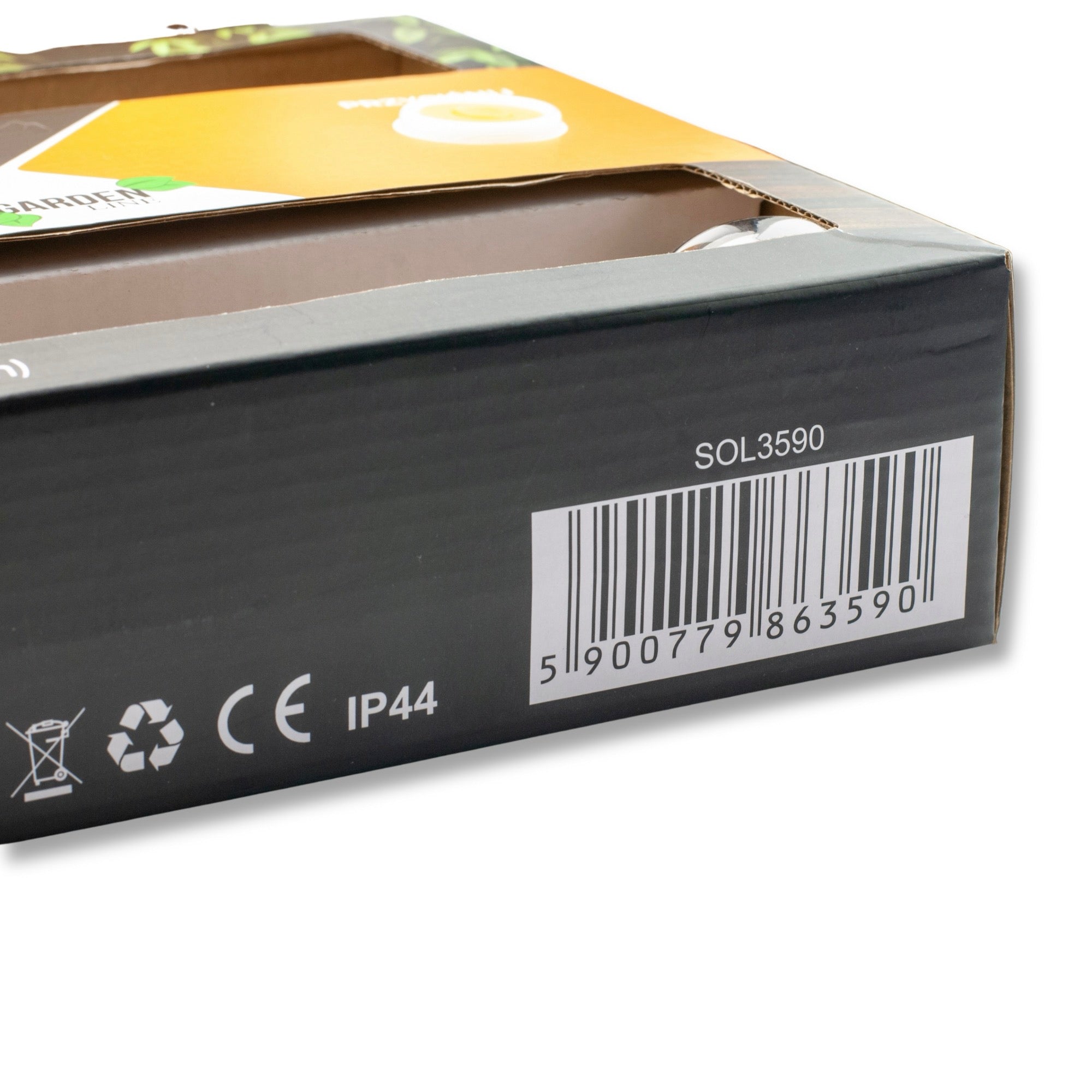 Ghirlanda luminoasa, LED, model Luca, 10 becuri, 380cm, incarcare solara, lumina alb rece