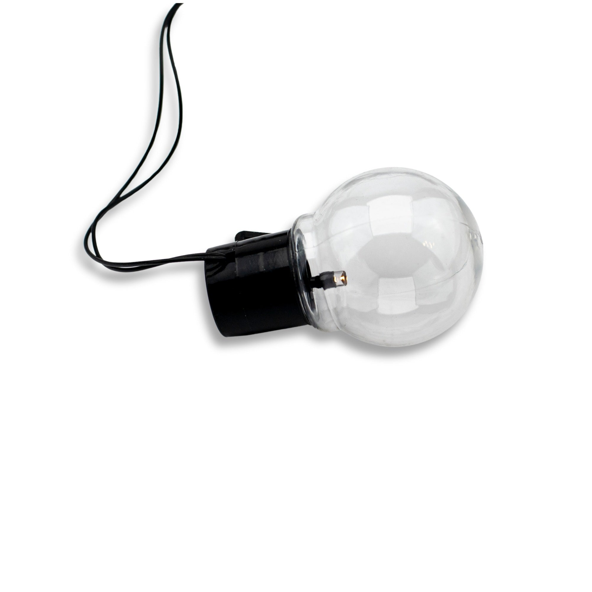 Ghirlanda luminoasa, LED, model Luca, 10 becuri, 380cm, incarcare solara, lumina alb rece