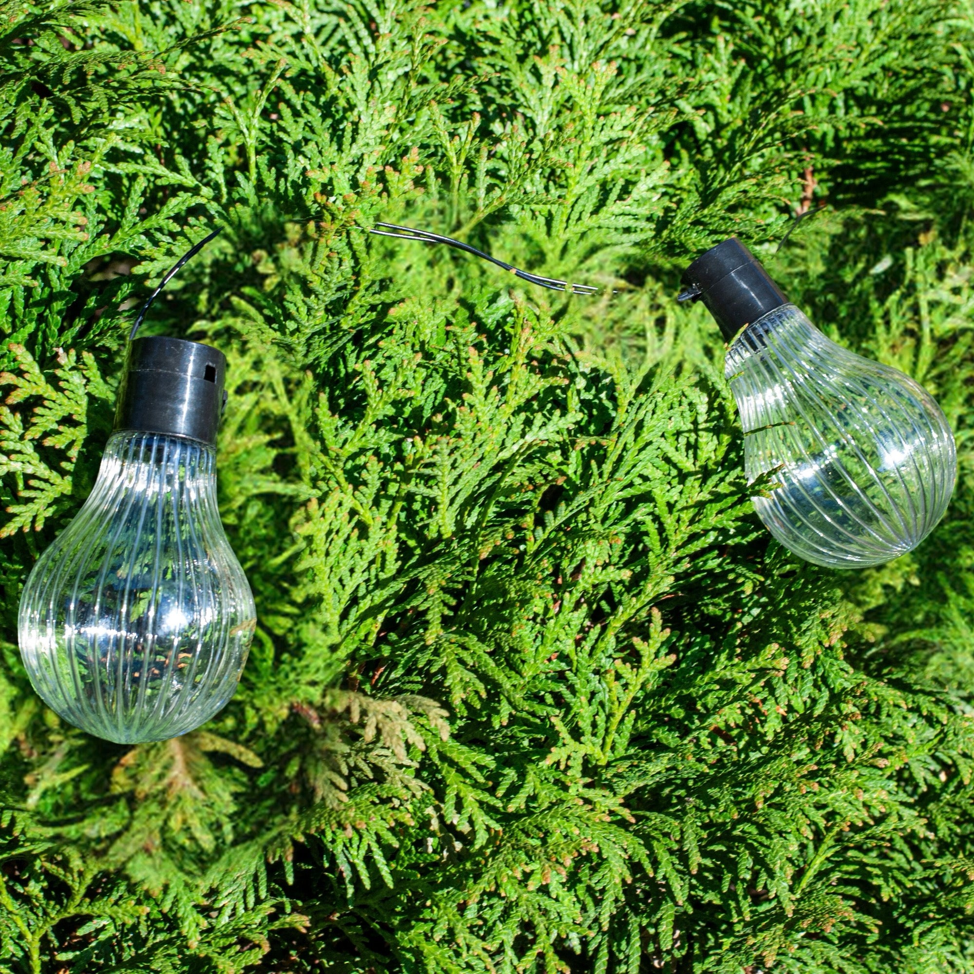 Ghirlanda luminoasa, LED, model Stripes, 20 becuri, 580cm, incarcare solara, lumina alb cald