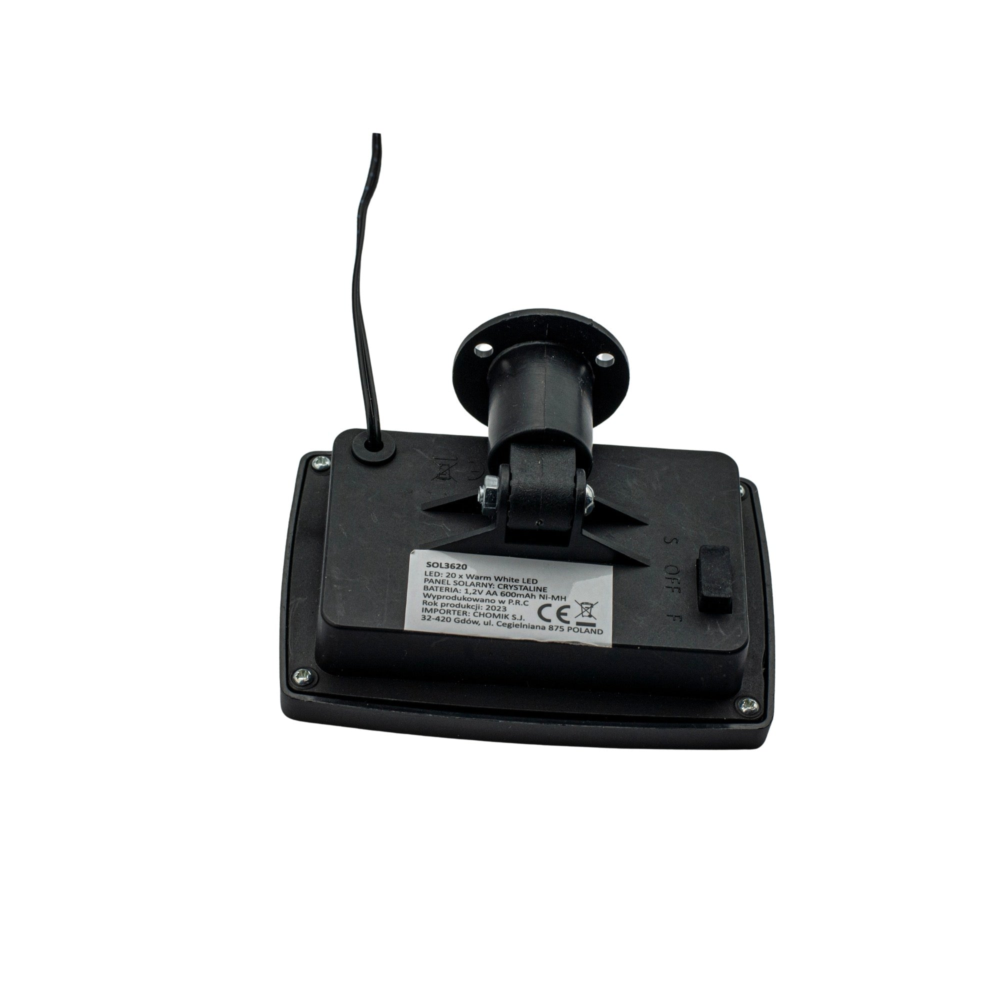 Ghirlanda luminoasa, LED, model Stripes, 20 becuri, 580cm, incarcare solara, lumina alb cald
