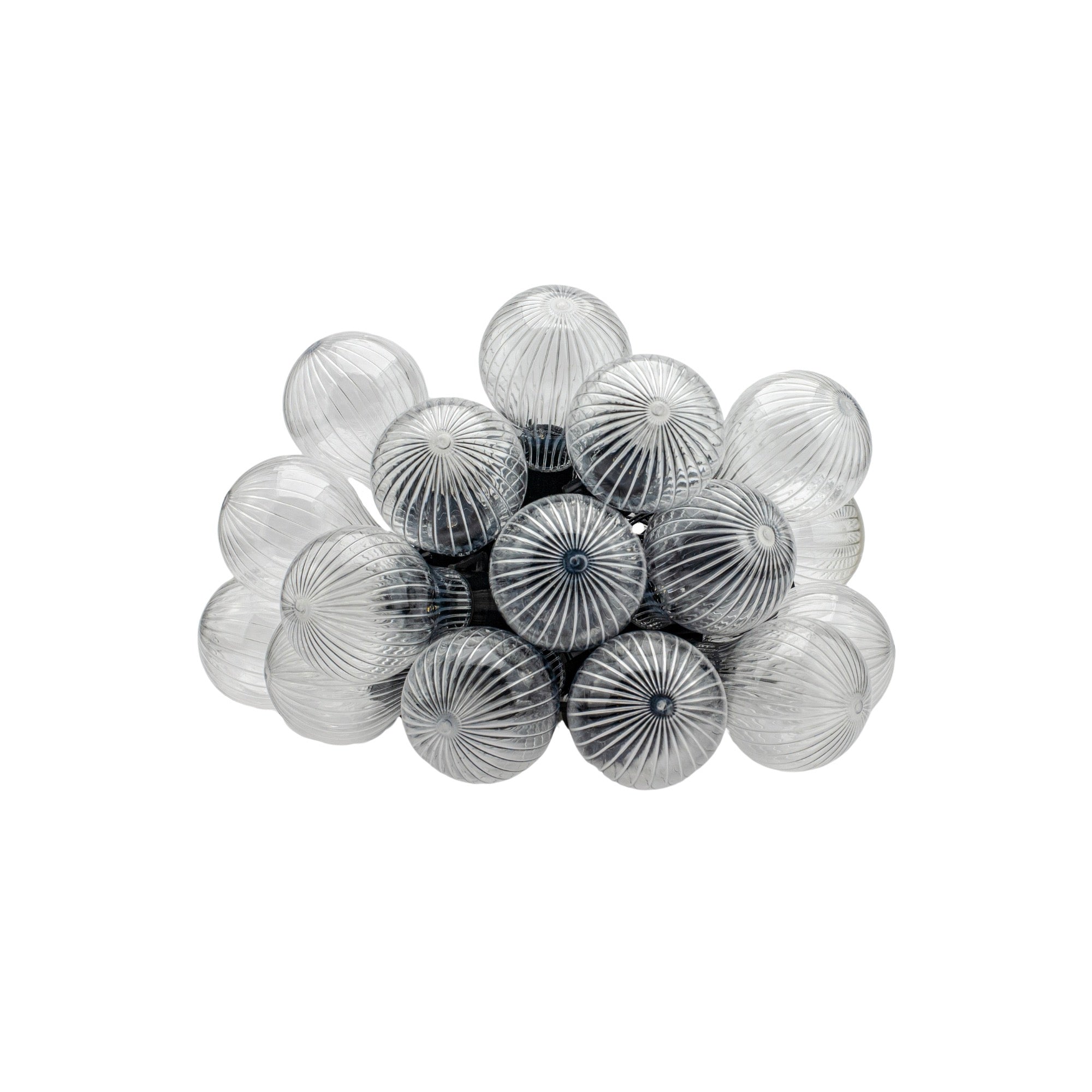 Ghirlanda luminoasa, LED, model Stripes, 20 becuri, 580cm, incarcare solara, lumina alb cald