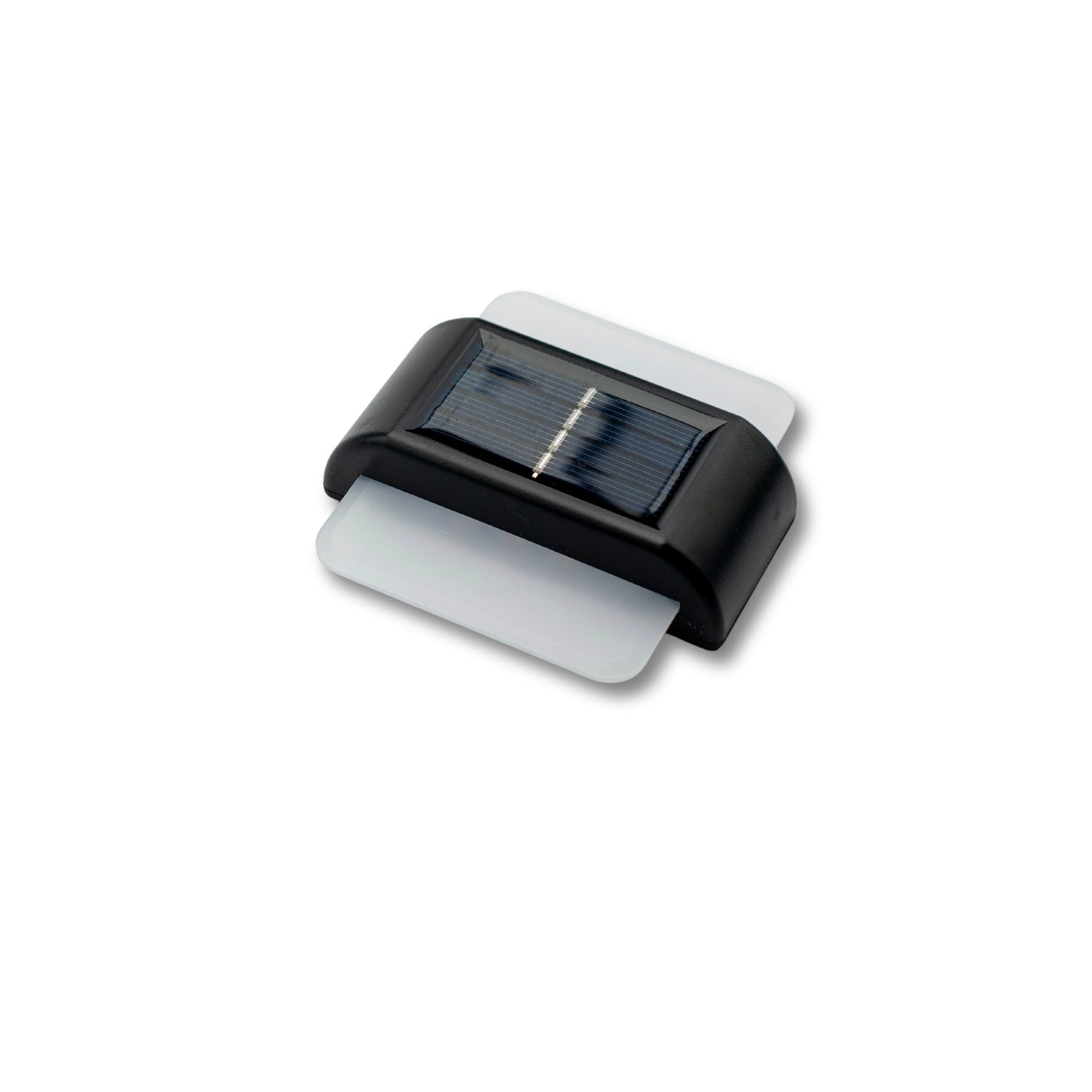 Set 2 lampi solare LED de perete, IP44 pentru exterior, autonomie 12 ore, 9x9x2.3cm, negru