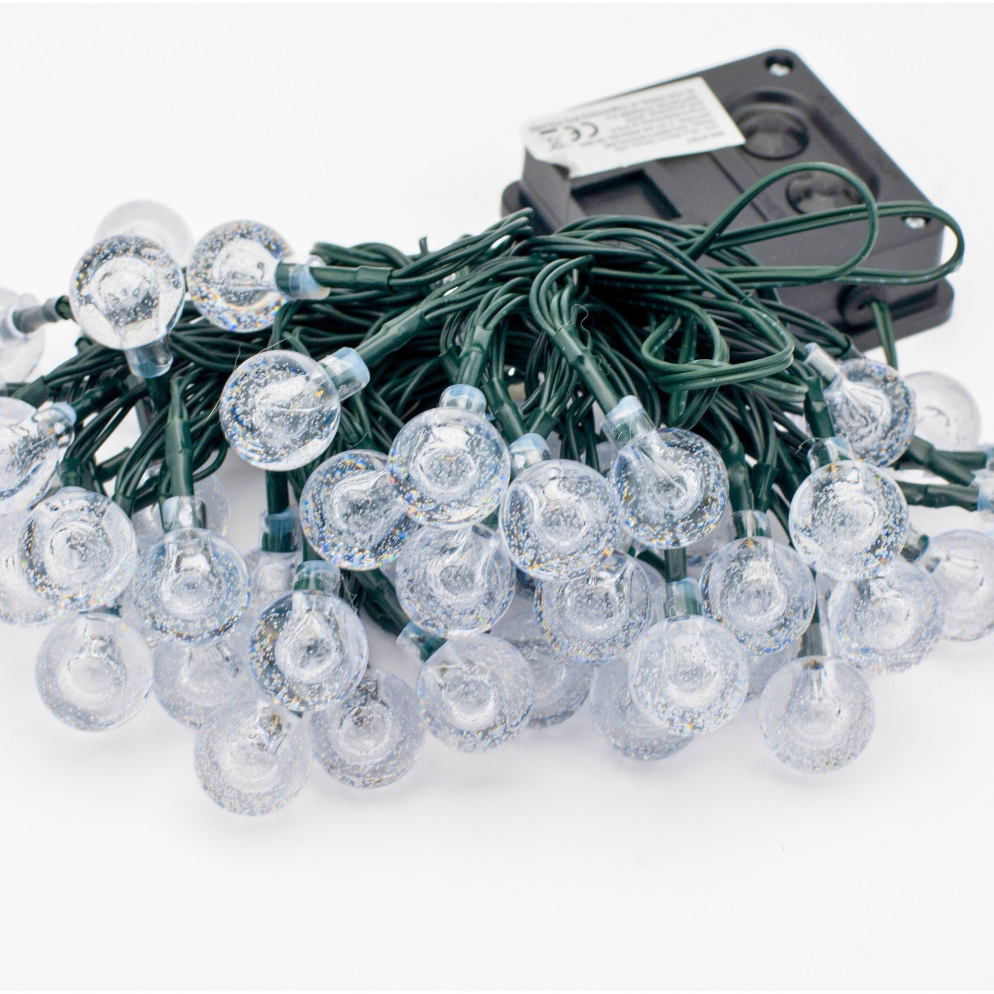 Ghirlanda luminoasa, LED, model Bubble, 50 becuri, 935cm, incarcare solara, lumina alb cald - 15