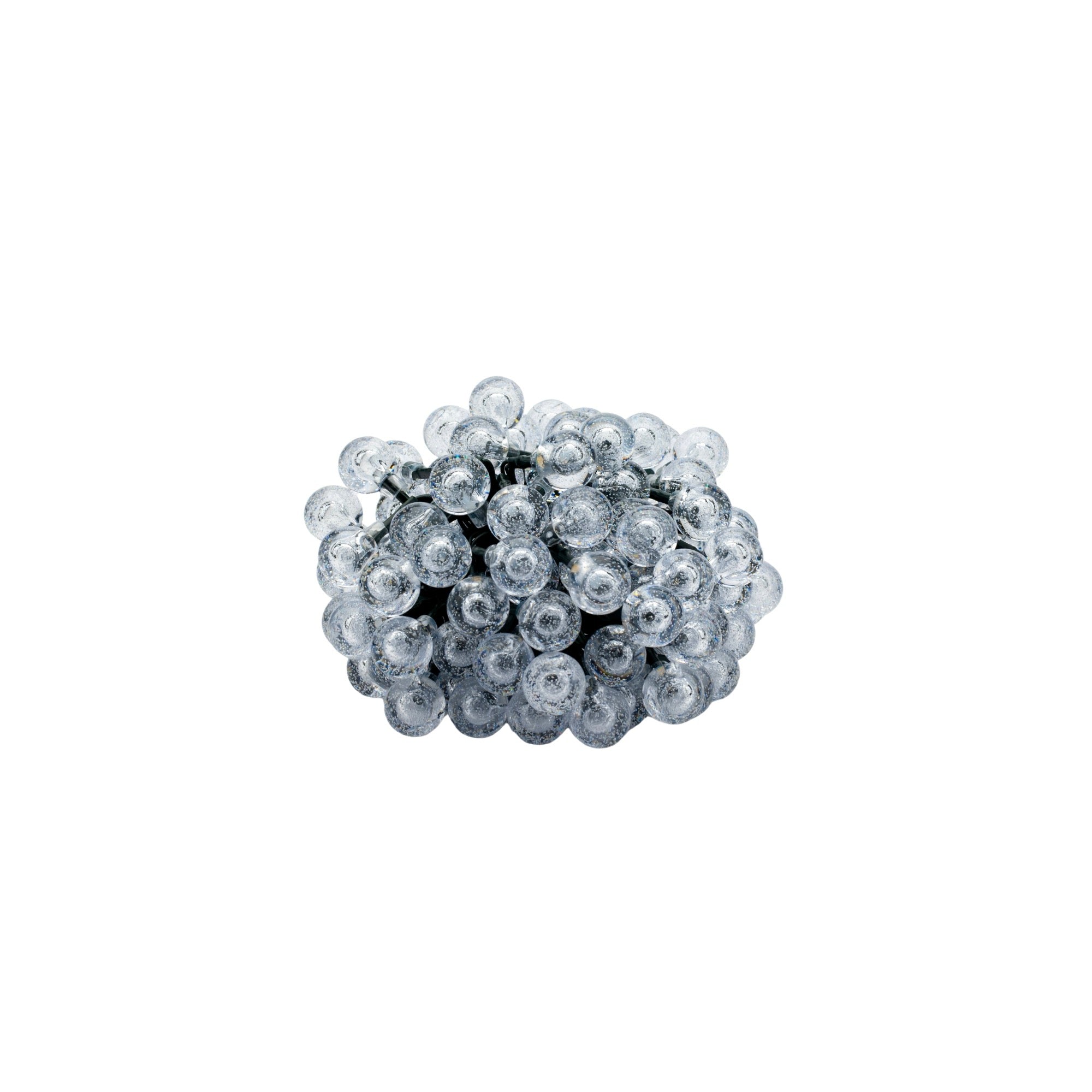 Ghirlanda luminoasa, LED, 100 becuri mici, 10m, incarcare solara, lumina alb cald