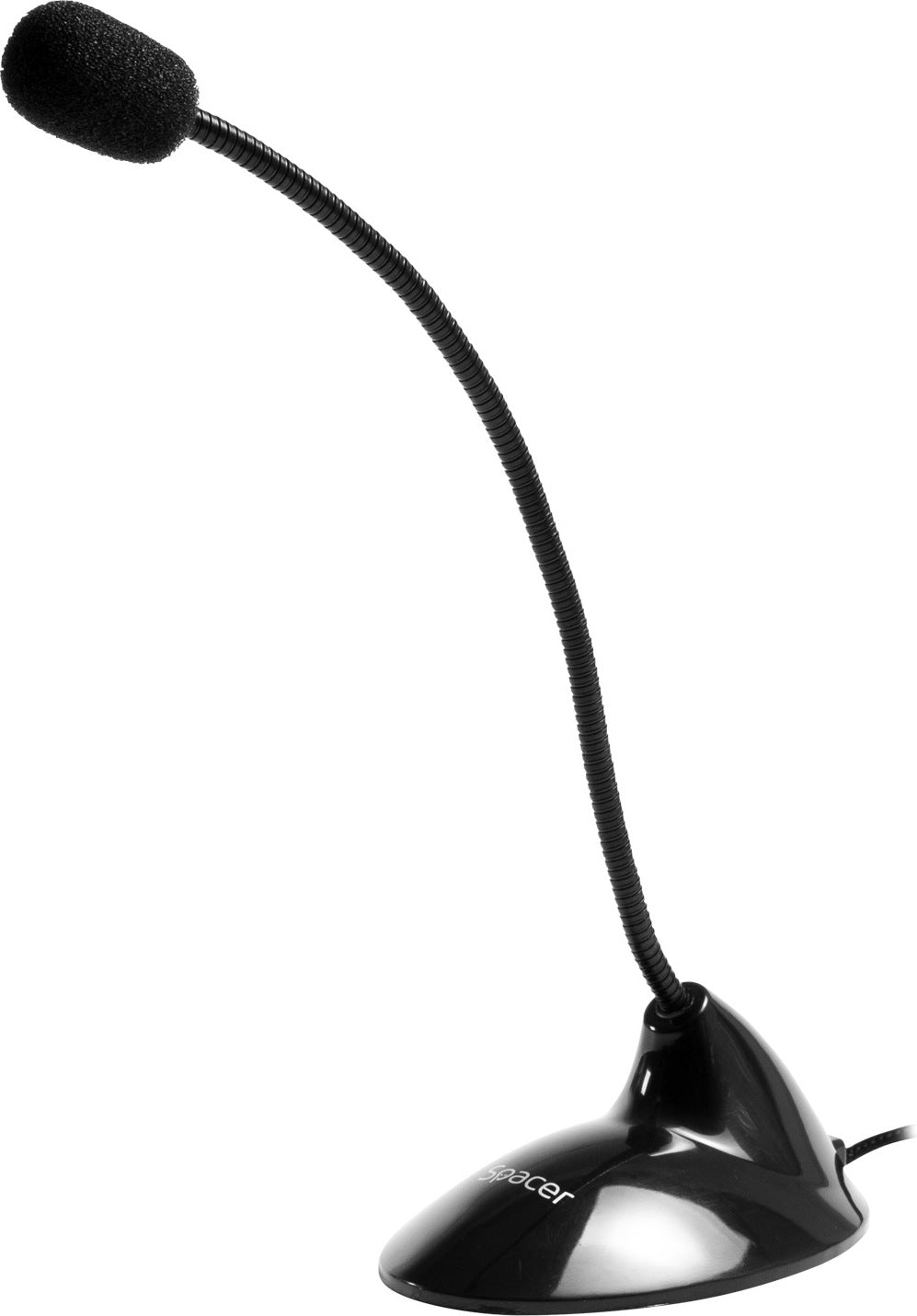 MICROFON SPACER, suport tip "picior", conector Jack 3.5 mm, negru, "SP-MIC100"
