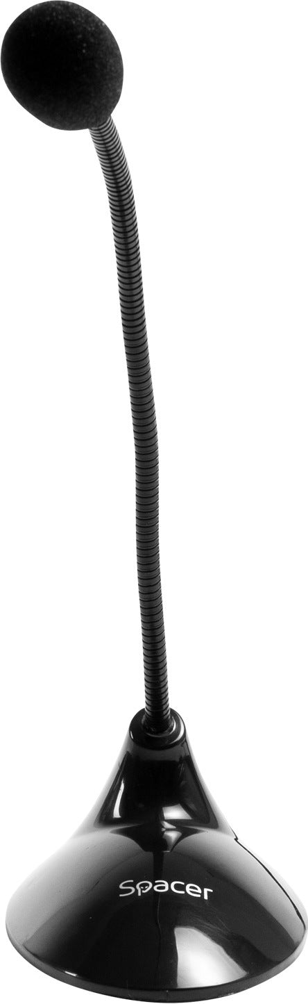 MICROFON SPACER, suport tip "picior", conector Jack 3.5 mm, negru, "SP-MIC100"
