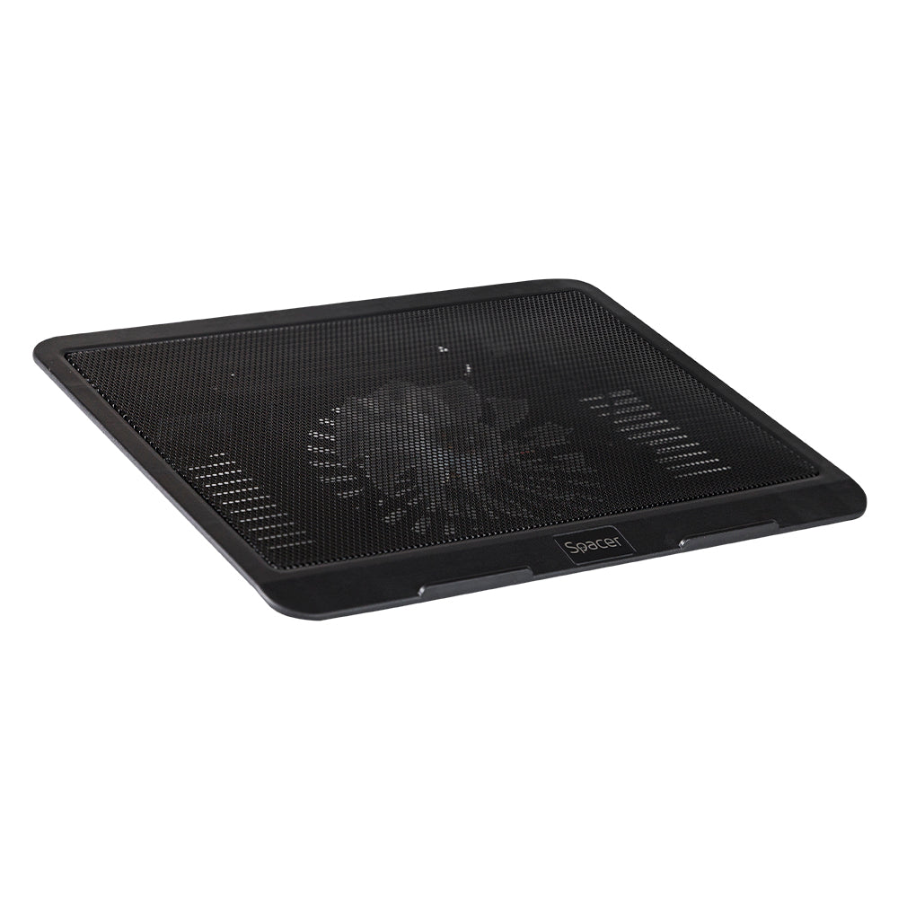 STAND SPACER notebook 15.6", sita metal, fan 14cm cu led albastru, black, "SP-NC19"/45504838