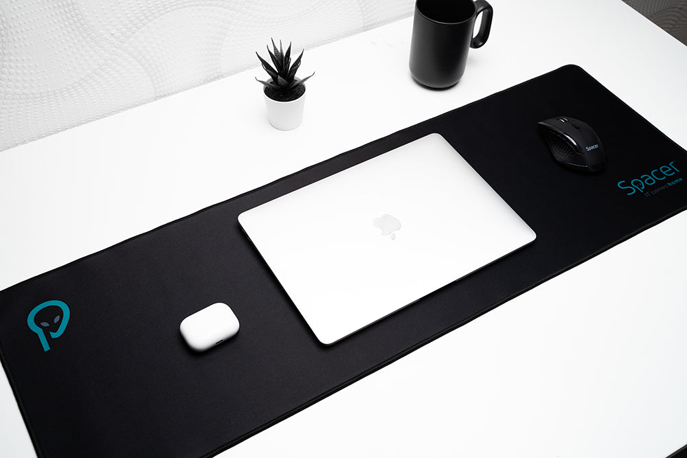 MousePAD SPACER gaming, cauciuc si material textil, 900 x 300 x 3 mm, negru "SP-PAD-GAME-B-BK"