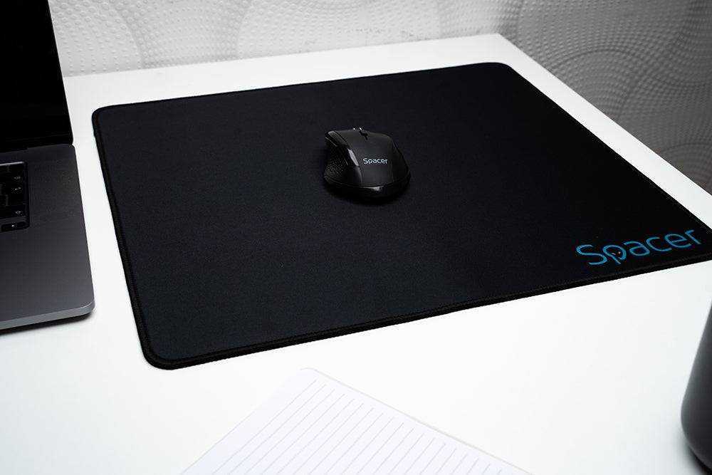 MousePAD SPACER gaming, cauciuc si material textil, 450 x 400 x 3 mm, negru "SP-PAD-GAME-L"/ 46500607