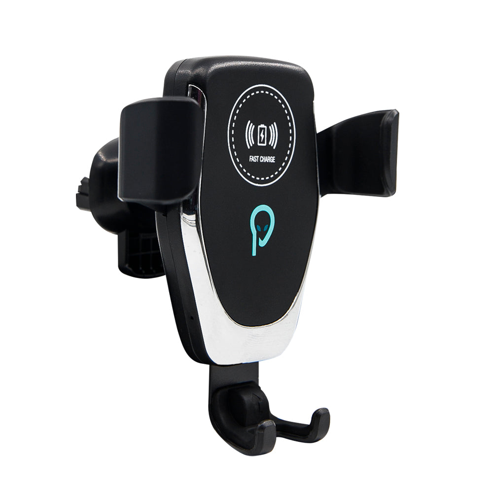 SUPORT auto si incarcator wireless SPACER pt. SmartPhone 2 in 1, fixare in grilaj, incarcare wireless Qi 10W "SPAA-AUTOCHG-01" (include timbru verde 0.18 lei)