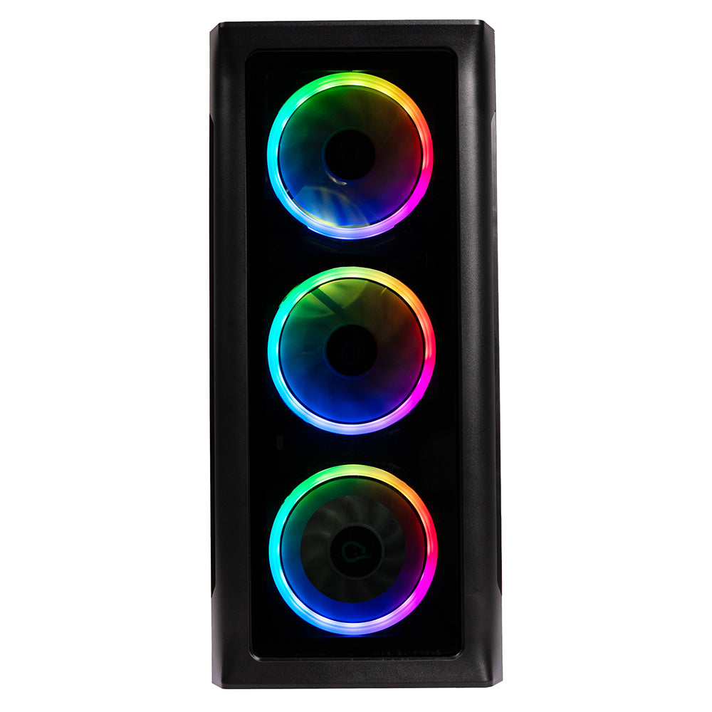 Sistem Desktop PC Gaming Spacer Conqueror, Ryzen 5 9600X, 32 GB DDR5, 2 TB SSD, Radeon RX 9060 XT Challenger 8GB OC, No OS, negru, "SPACER-Conqueror-10VN" - 5949046616149