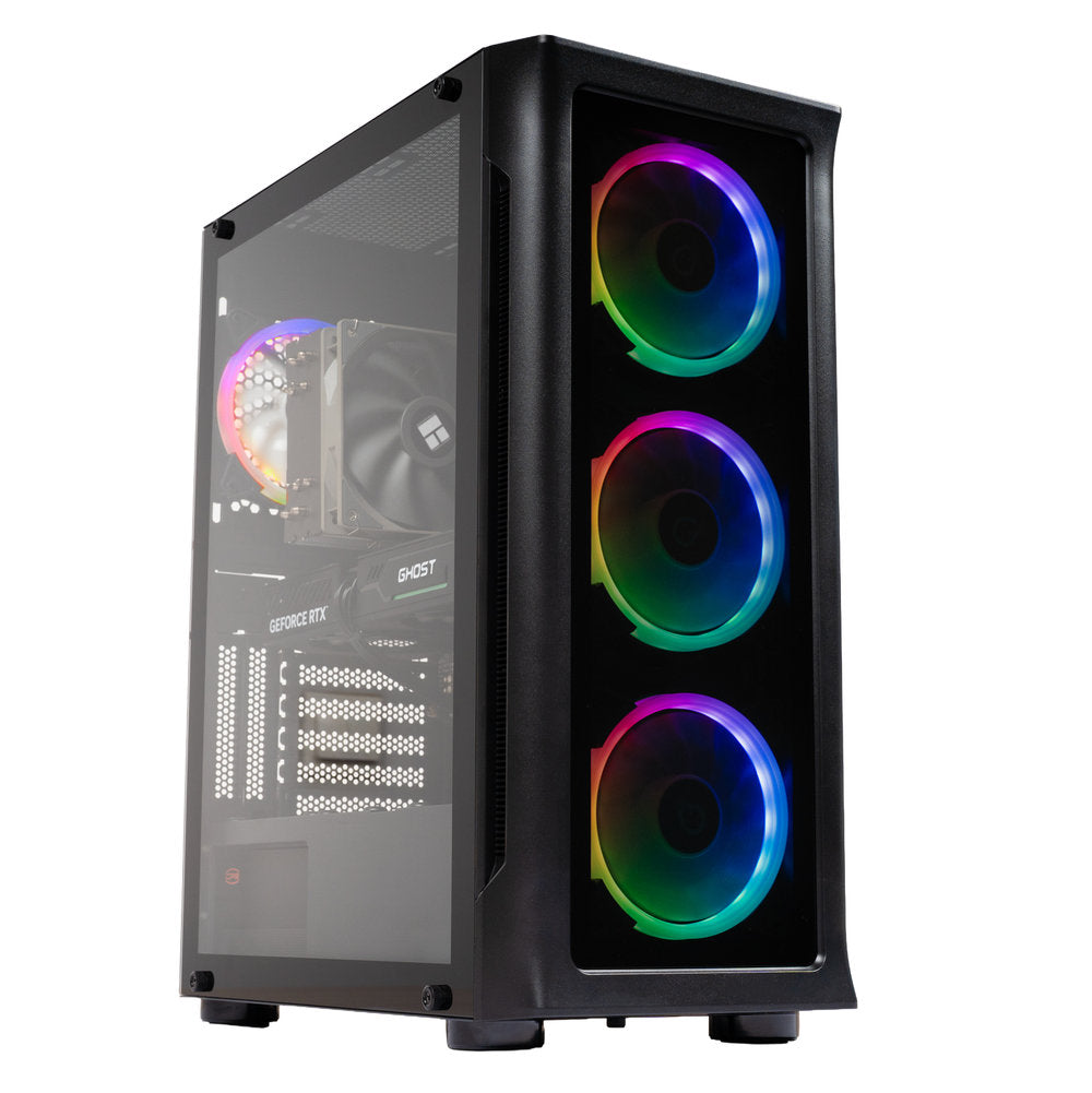 Sistem Desktop PC Gaming Spacer Warlord, i5-12400F, 16GB DDR, 512 GB SSD M.2, RTX 3060 Windforce 12GB, No OS, negru, "SPACER-Warlord-13VN" -