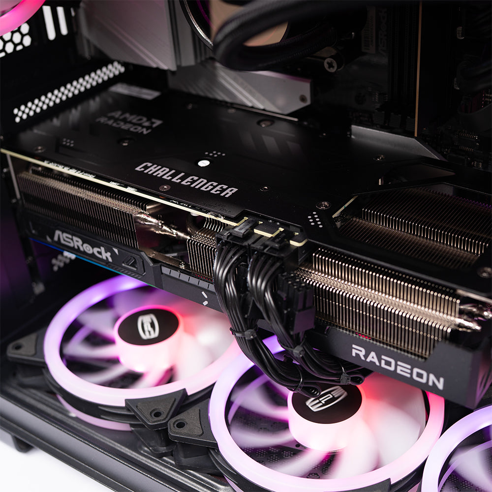 Sistem Destop PC SPACER Annihilator, AMD Ryzen 9 9900X3D, 32 GB DDR5, 2TB SSD, Asrock Radeon RX 9070 XT Challenger, No Os