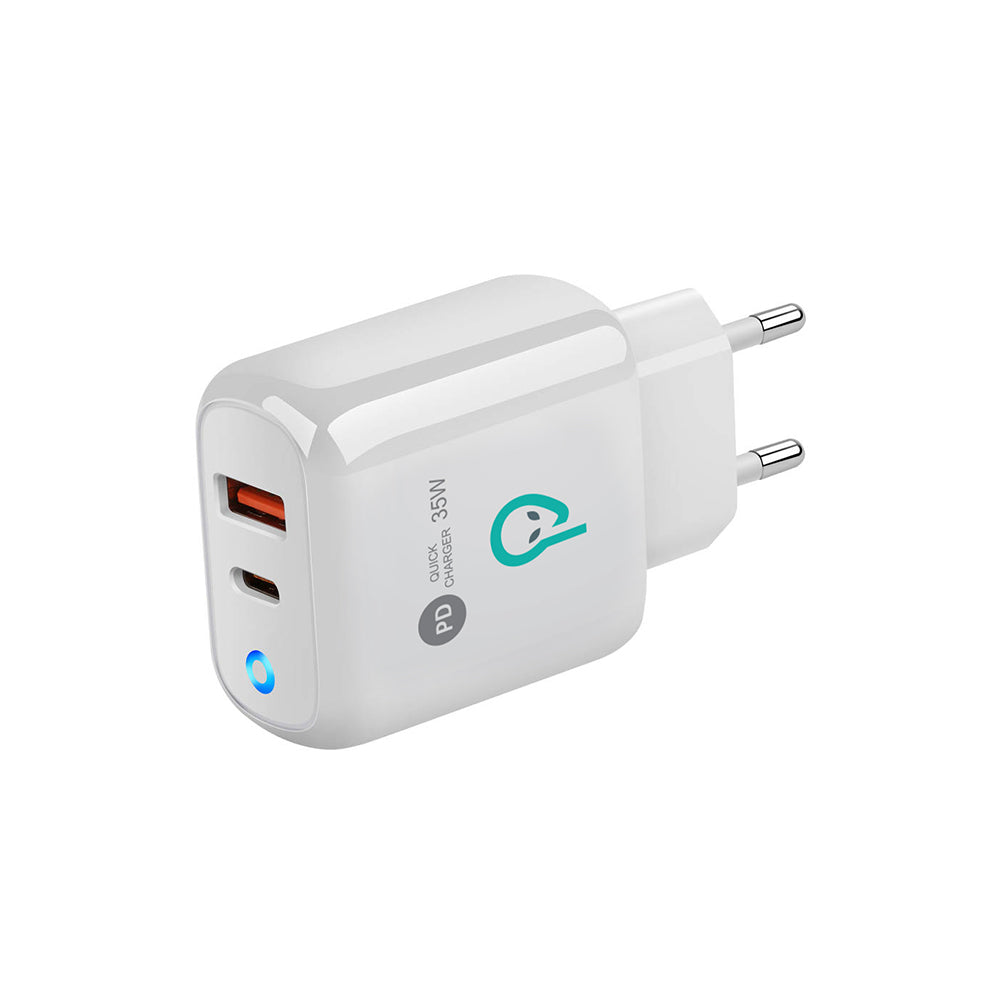 ALIMENTATOR retea SPACER Quick Charge 35W, USB Type-C PD (max 35W) + USB Quick Charge, "SPAR-DUOQ-02"