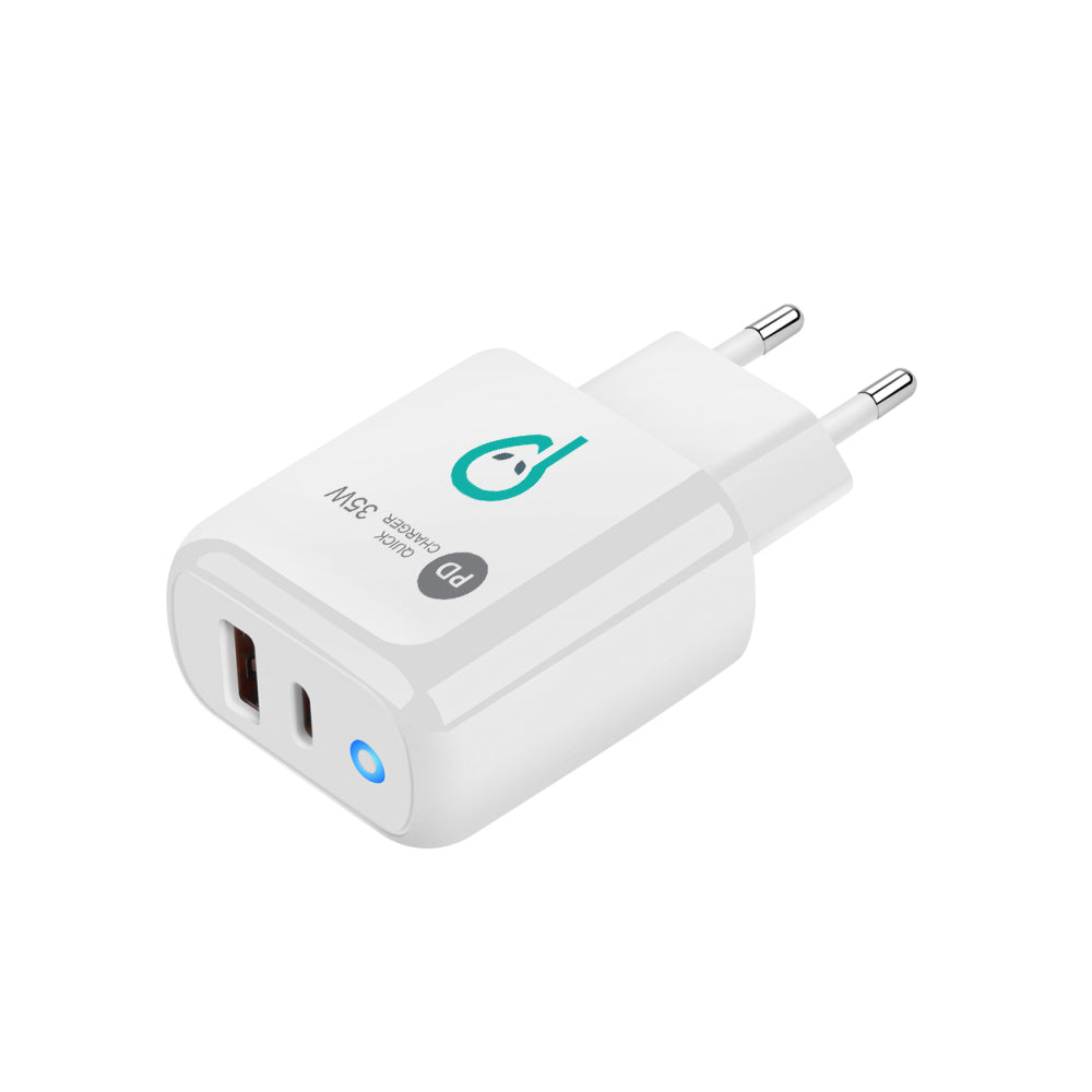 ALIMENTATOR retea SPACER Quick Charge 35W, USB Type-C PD (max 35W) + USB Quick Charge, "SPAR-DUOQ-02"