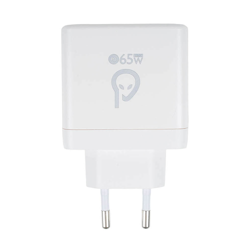 ALIMENTATOR retea SPACER, GaN, 2 x USB Type-C PD (max 65W), 1 x USB (max 60W) "SPAR-TRIOQ-04"
