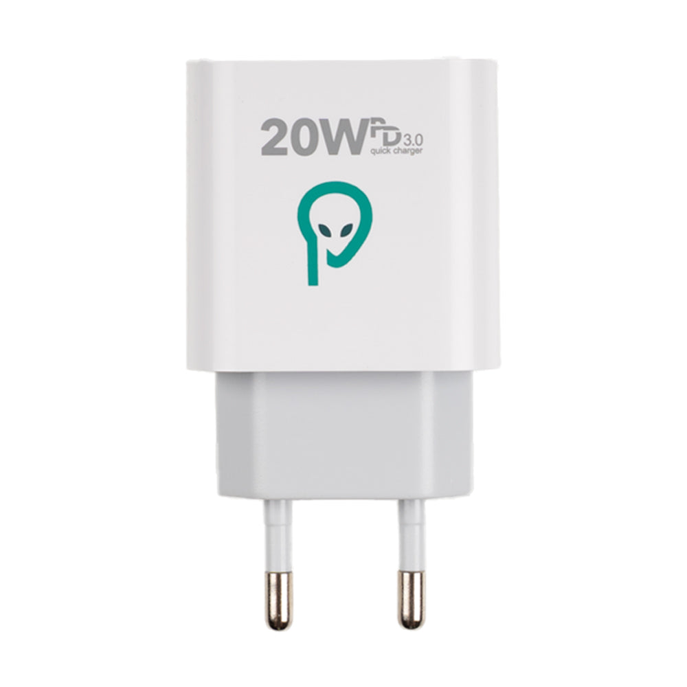 ALIMENTATOR retea SPACER Power Delivery, 2 x USB Type-C PD (max 20W) "SPAR-TYPECQ-02"