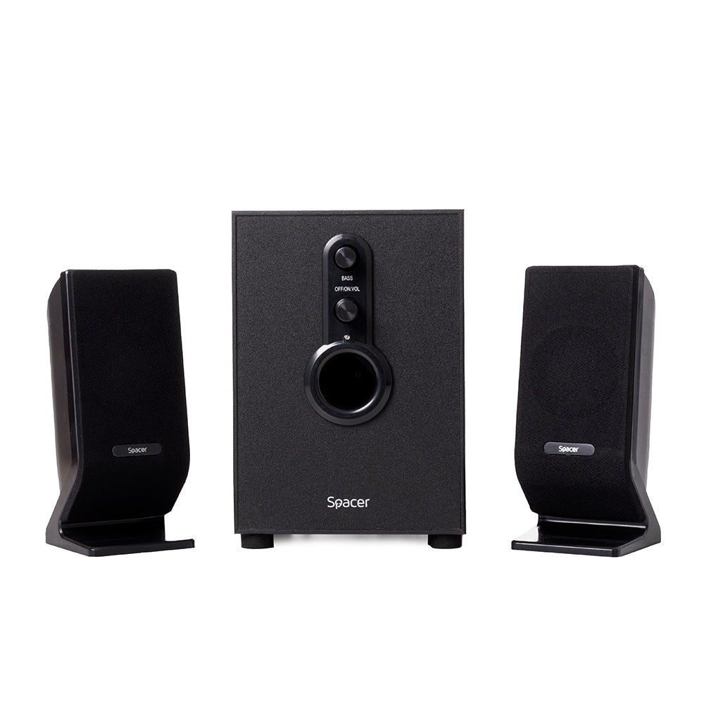 BOXE SPACER 2.1, RMS: 11W (2 x 3W + 5W), control volum, bass, 220V alimentare, black, "SPB-2200" 261900