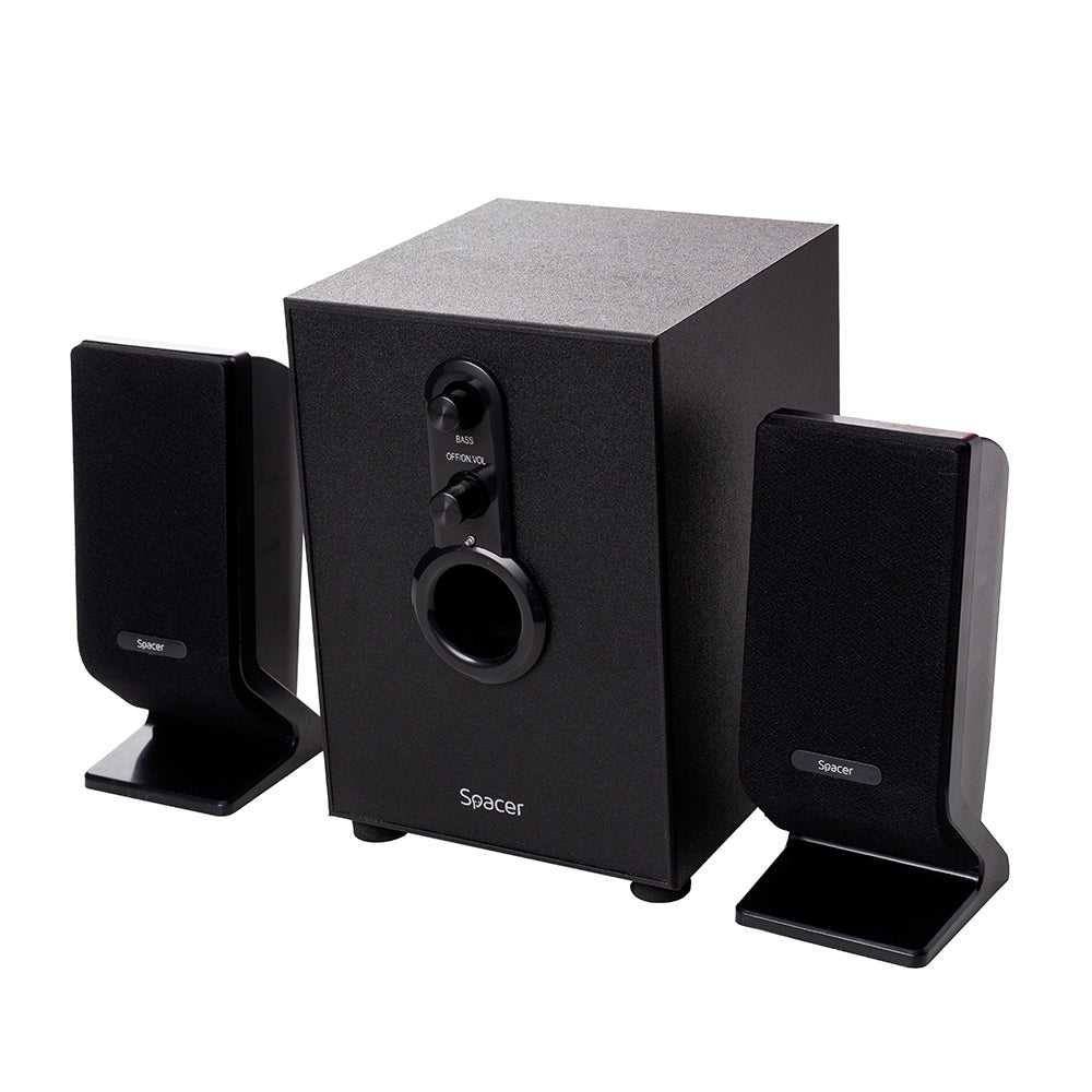 BOXE SPACER 2.1, RMS: 11W (2 x 3W + 5W), control volum, bass, 220V alimentare, black, "SPB-2200" 261900