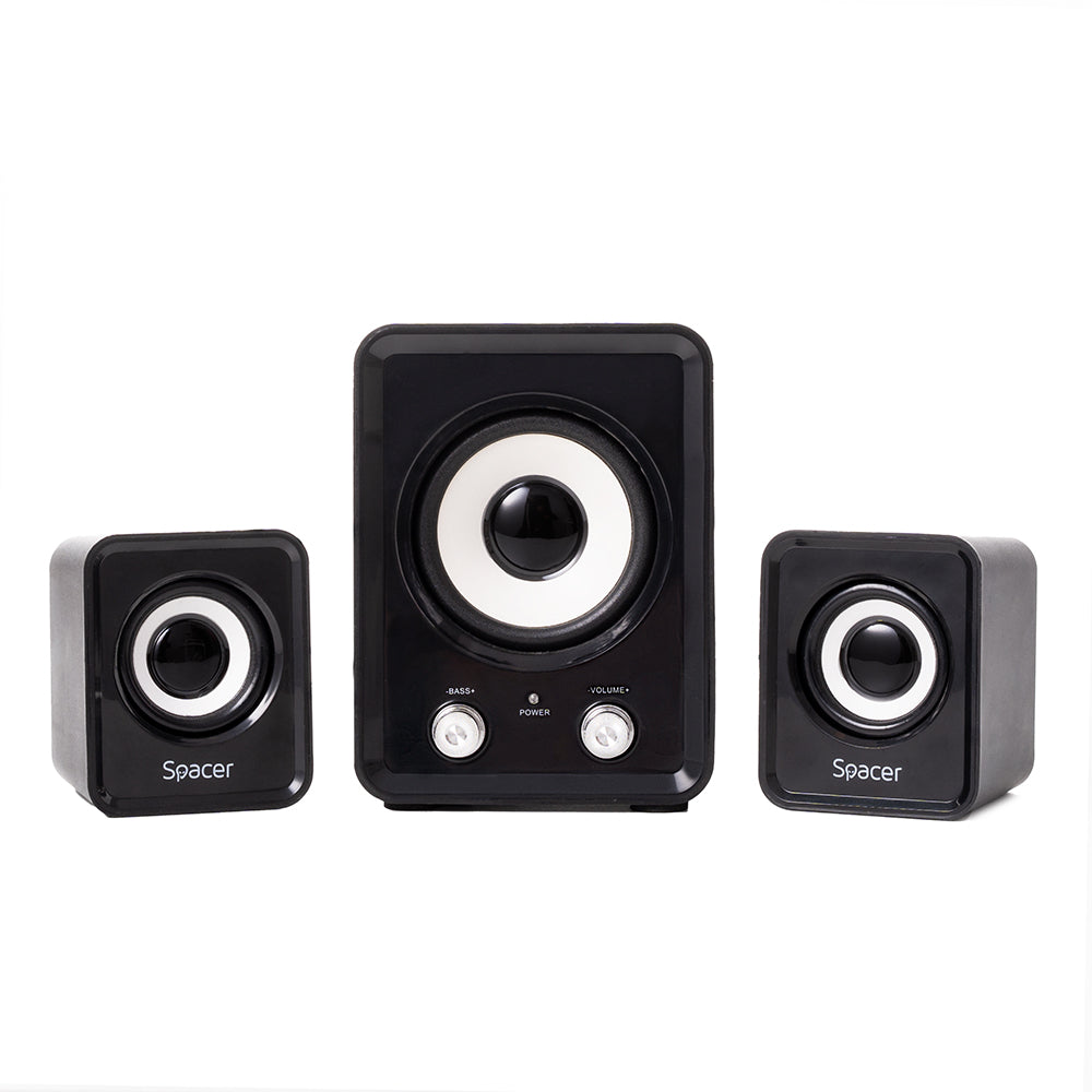 BOXE SPACER 2.1, RMS: 11W (2 x 3W + 5W), control volum, USB power, black, "SPB-807-BK"