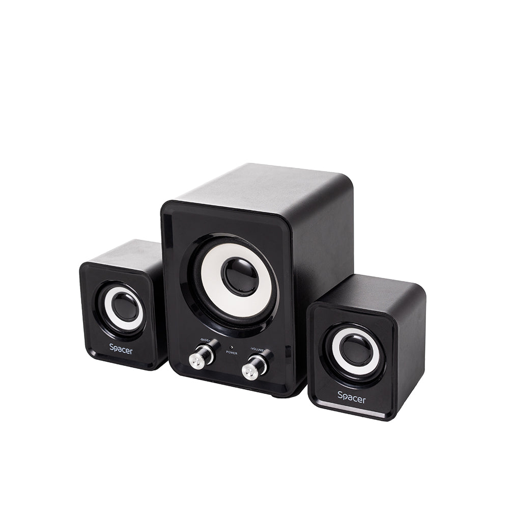 BOXE SPACER 2.1, RMS: 11W (2 x 3W + 5W), control volum, USB power, black, "SPB-807-BK"