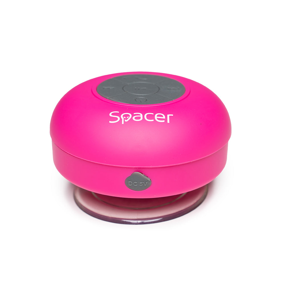 BOXA SPACER portabila bluetooth, DUCKY-PNK, RMS: 3W, control volum, acumulator 300mAh, microfon incorporat, timp de funct. pana la 4 ore, distanta max. 10m, incarcare USB, ROZ, "SPB-DUCKY-PNK"