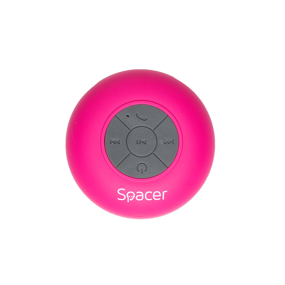 BOXA SPACER portabila bluetooth, DUCKY-PNK, RMS: 3W, control volum, acumulator 300mAh, microfon incorporat, timp de funct. pana la 4 ore, distanta max. 10m, incarcare USB, ROZ, "SPB-DUCKY-PNK"
