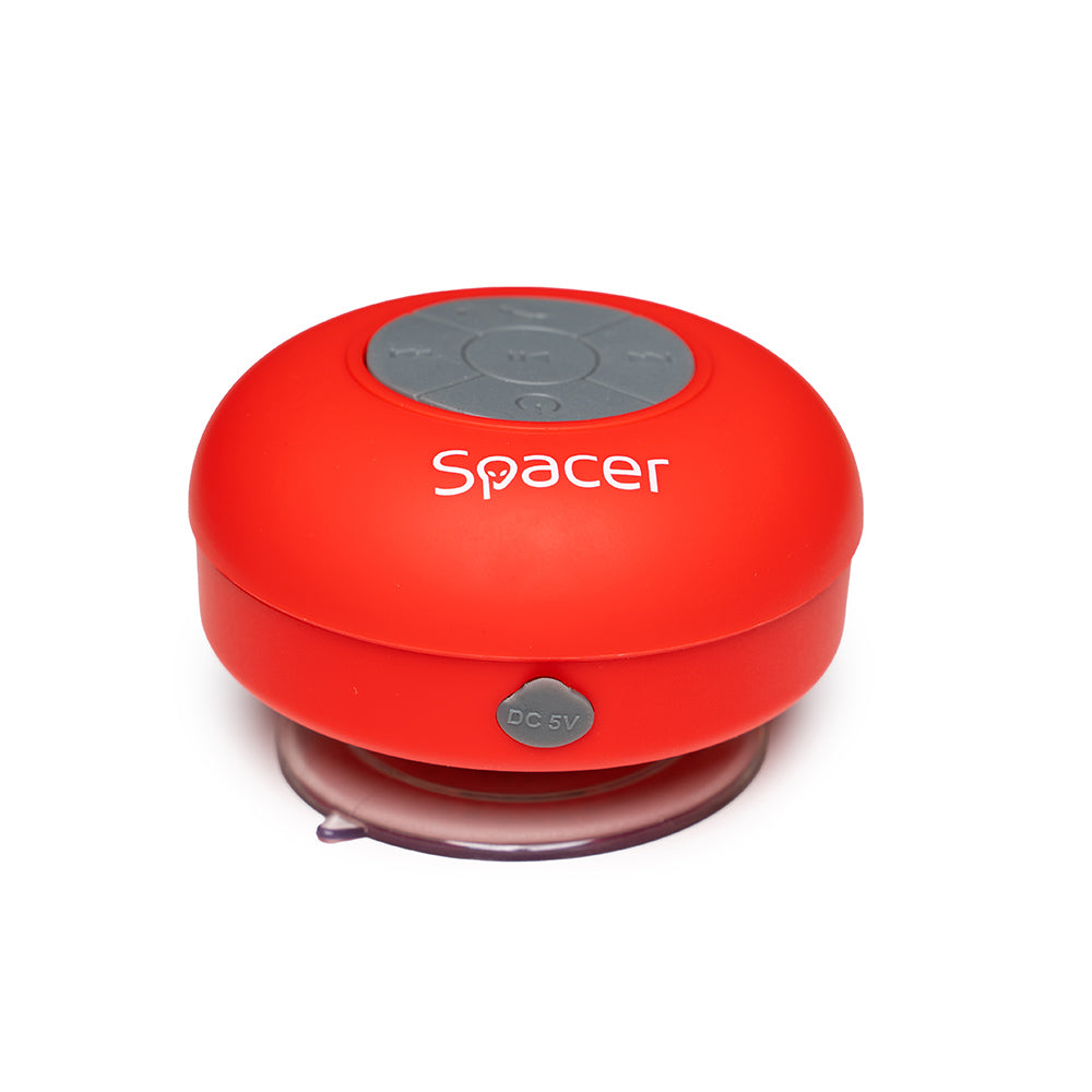 BOXA SPACER portabila bluetooth, DUCKY-RED, RMS: 3W, control volum, acumulator 300mAh, microfon incorporat, timp de funct. pana la 4 ore, distanta max. 10m, incarcare USB, ROSU, "SPB-DUCKY-RED" 43501770