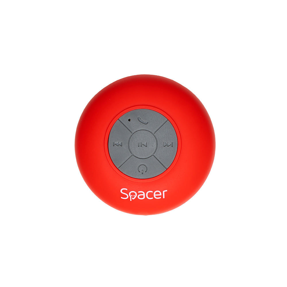 BOXA SPACER portabila bluetooth, DUCKY-RED, RMS: 3W, control volum, acumulator 300mAh, microfon incorporat, timp de funct. pana la 4 ore, distanta max. 10m, incarcare USB, ROSU, "SPB-DUCKY-RED" 43501770